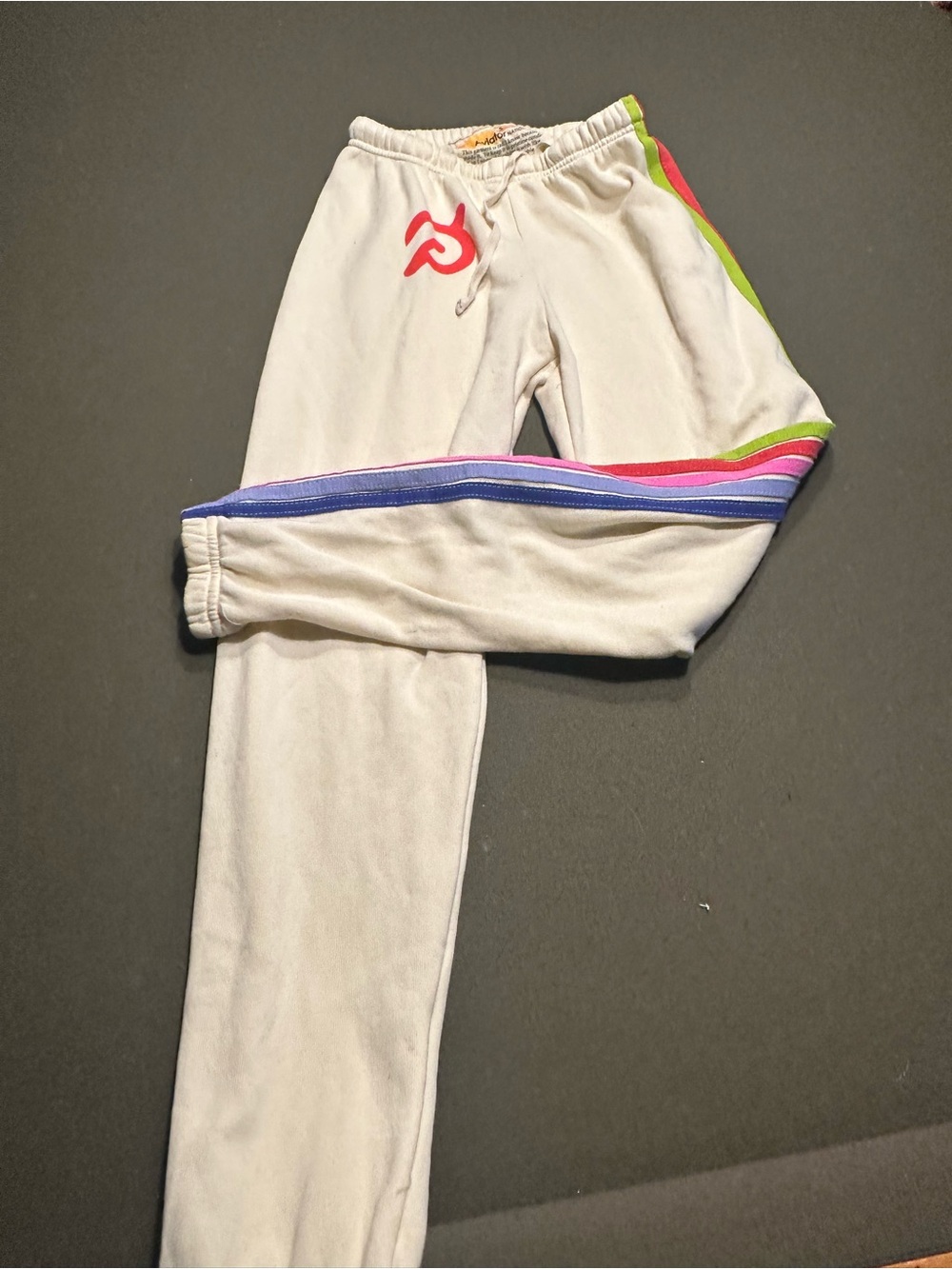 Aviator Nation x Peloton Sweatpants Rainbow joggers  small never worn